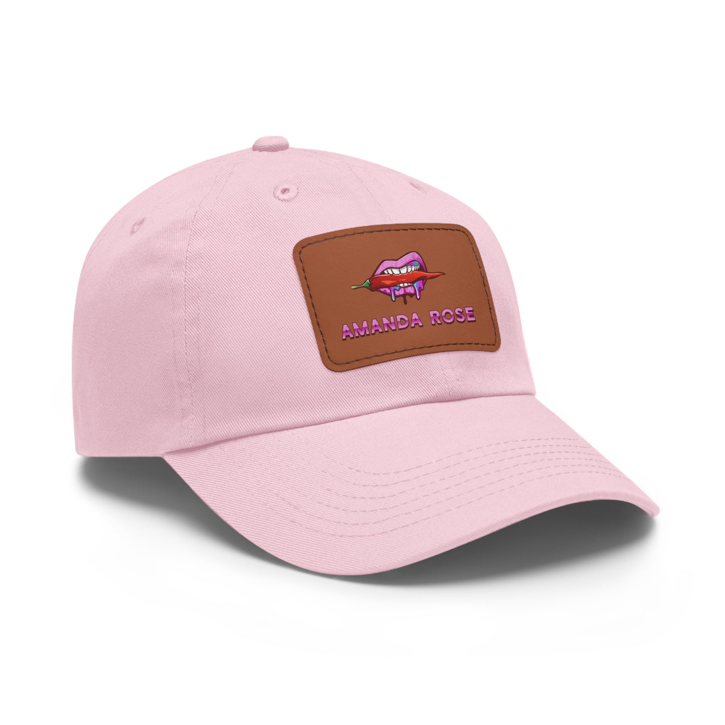 Amanda Rose Dad Hat with Leather Patch