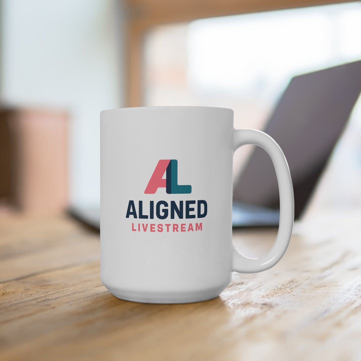Aligned Livestream Coffee Mug, 15oz