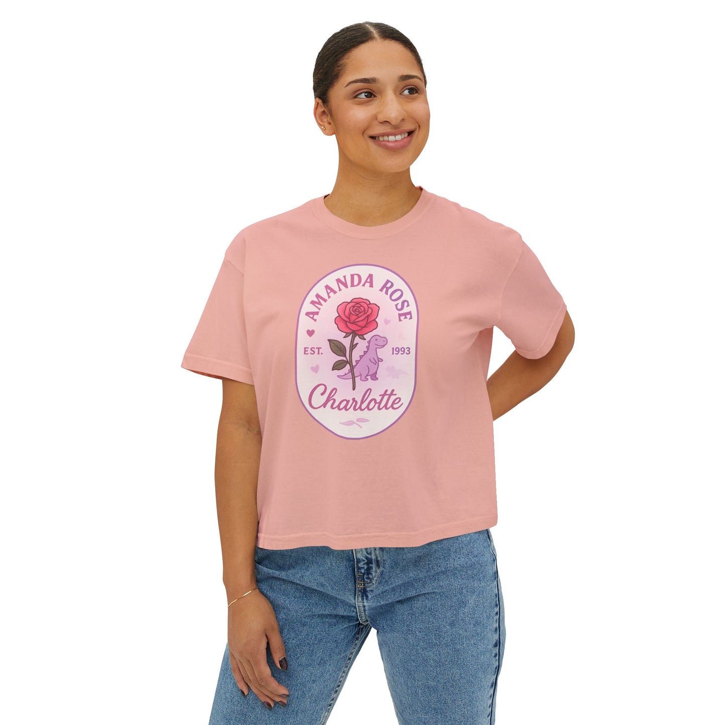 Amanda Rose Women's Boxy Crop Tee