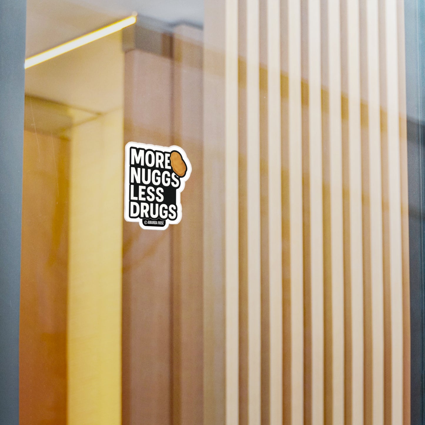 More Nuggs Less Drugs Sticker
