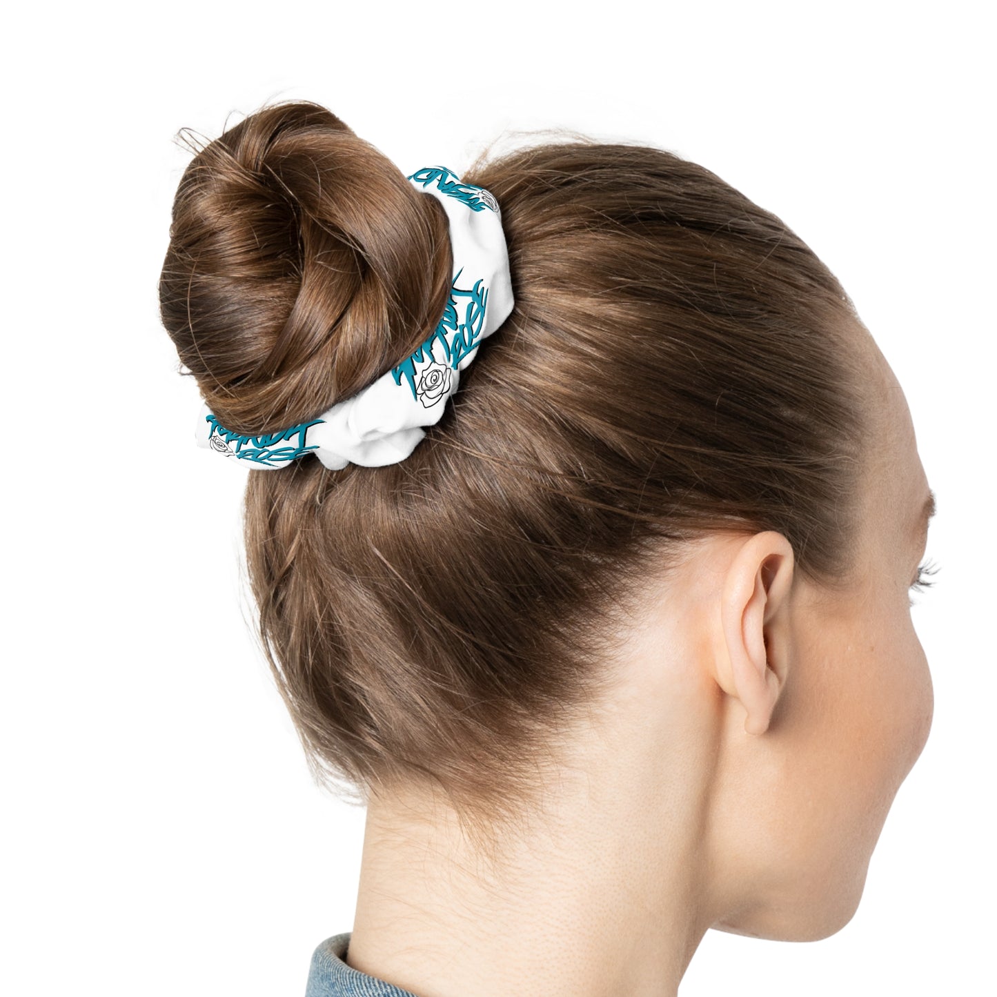 Amanda Rose Blue Hair Scrunchie