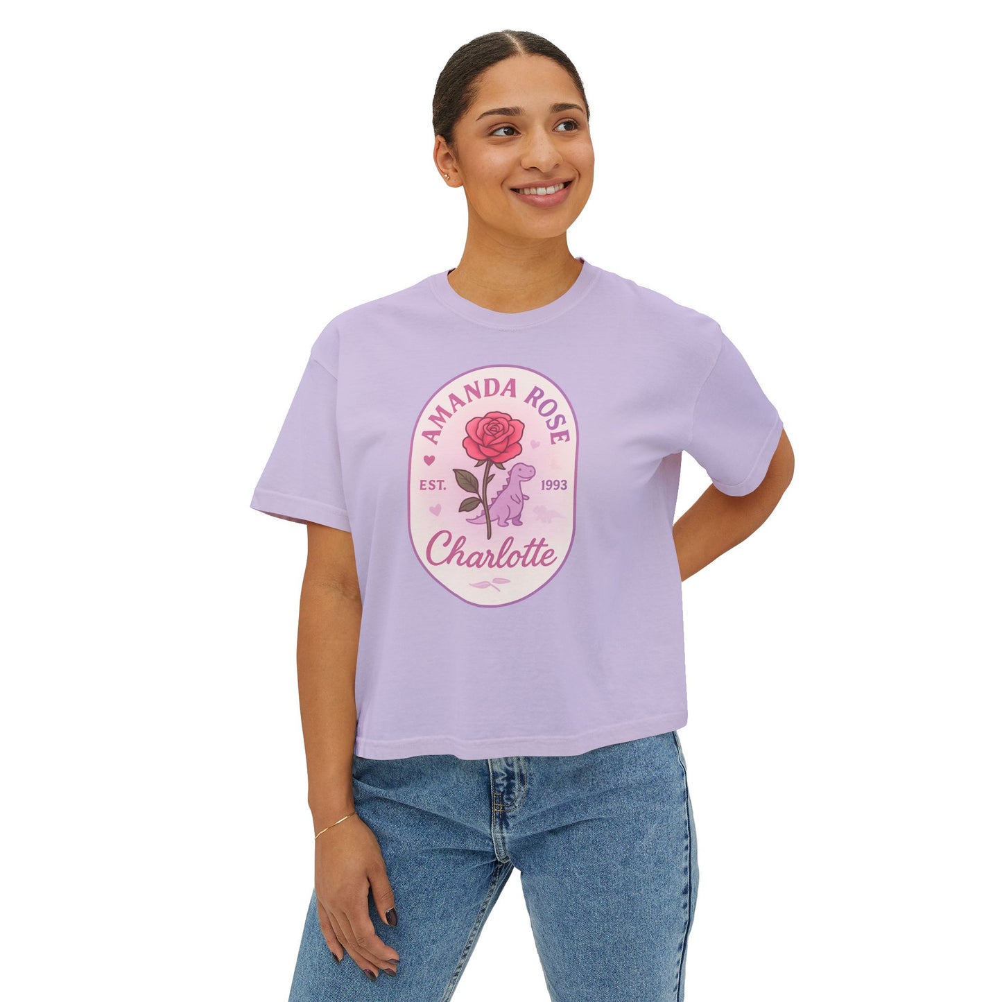 Amanda Rose Women's Boxy Crop Tee