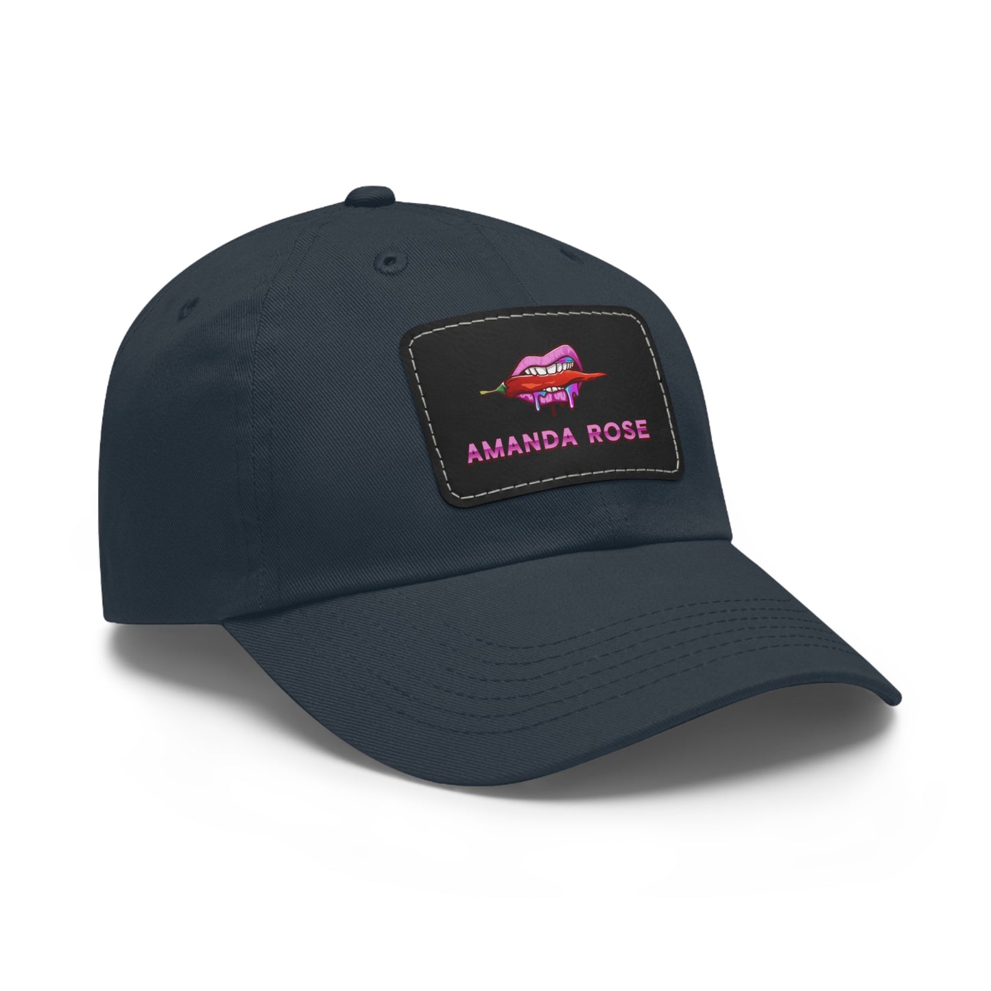Amanda Rose Dad Hat with Leather Patch