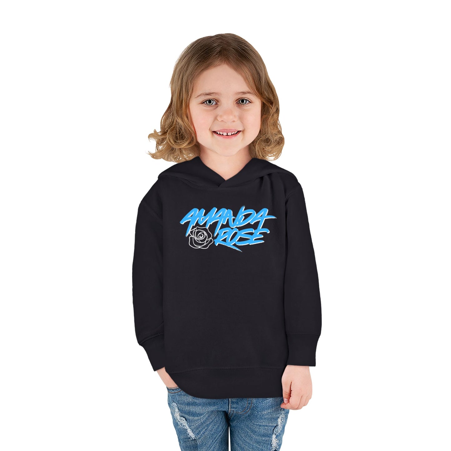 Amanda Rose Blue Toddler Fleece Hoodie