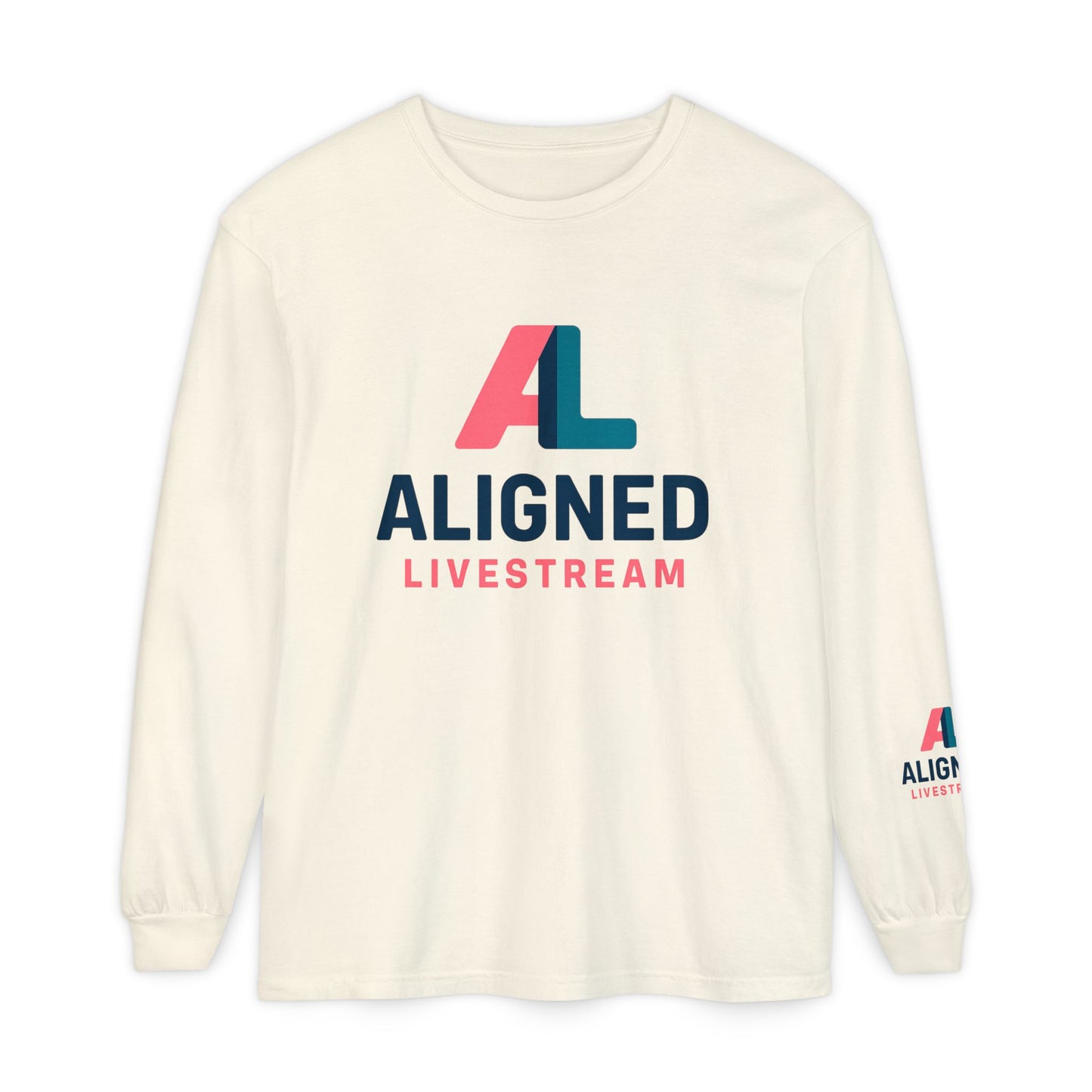 Aligned Livestream QR Unisex Long Sleeve T-Shirt