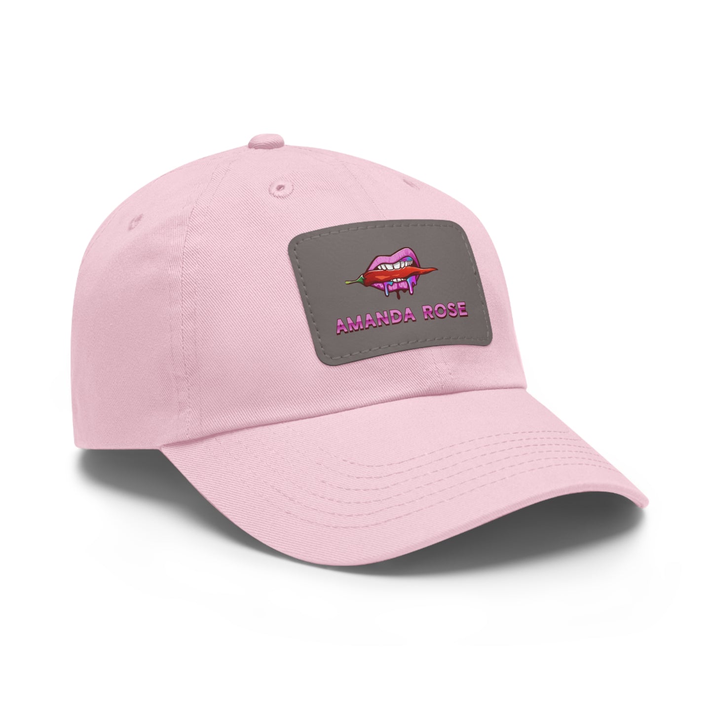 Amanda Rose Dad Hat with Leather Patch