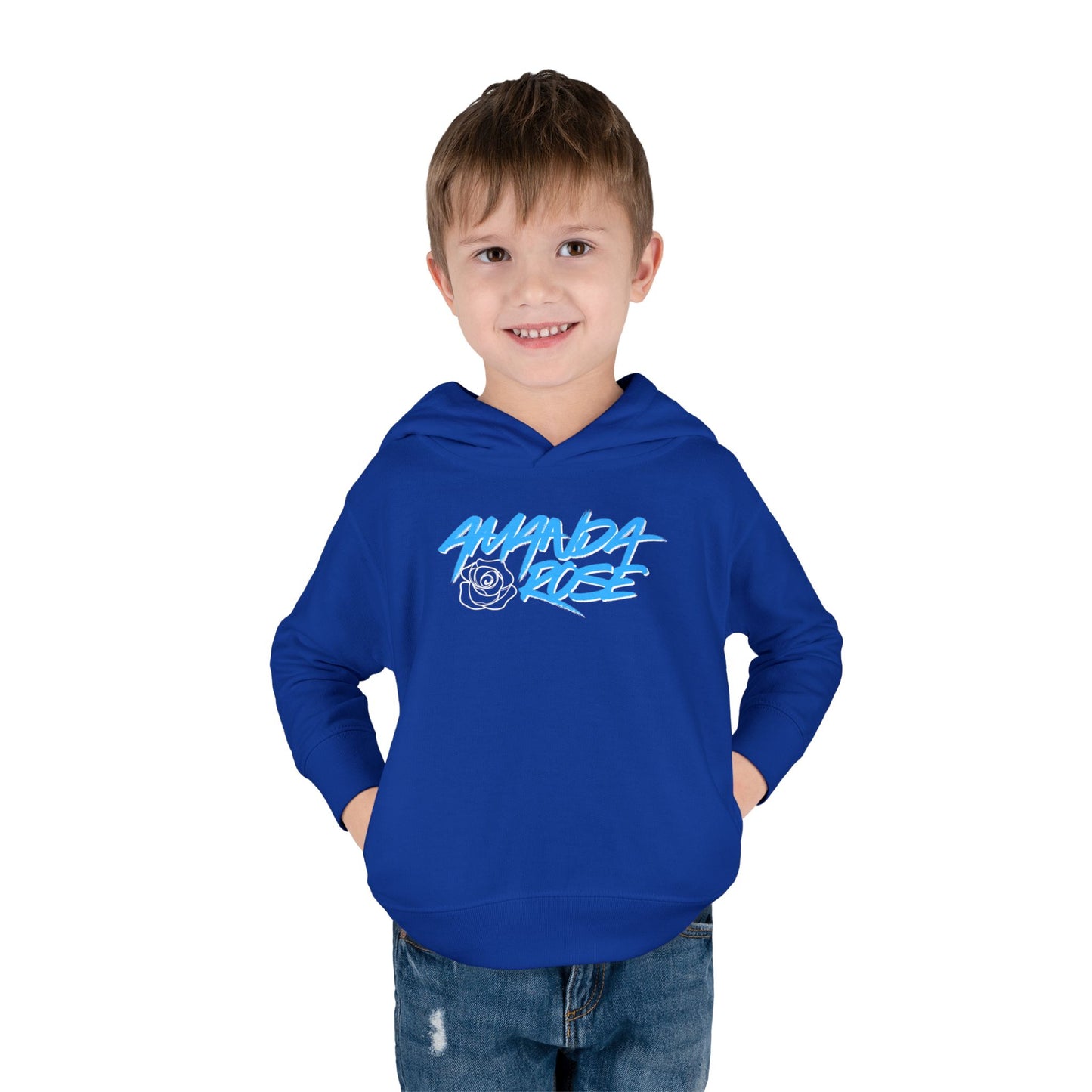 Amanda Rose Blue Toddler Fleece Hoodie