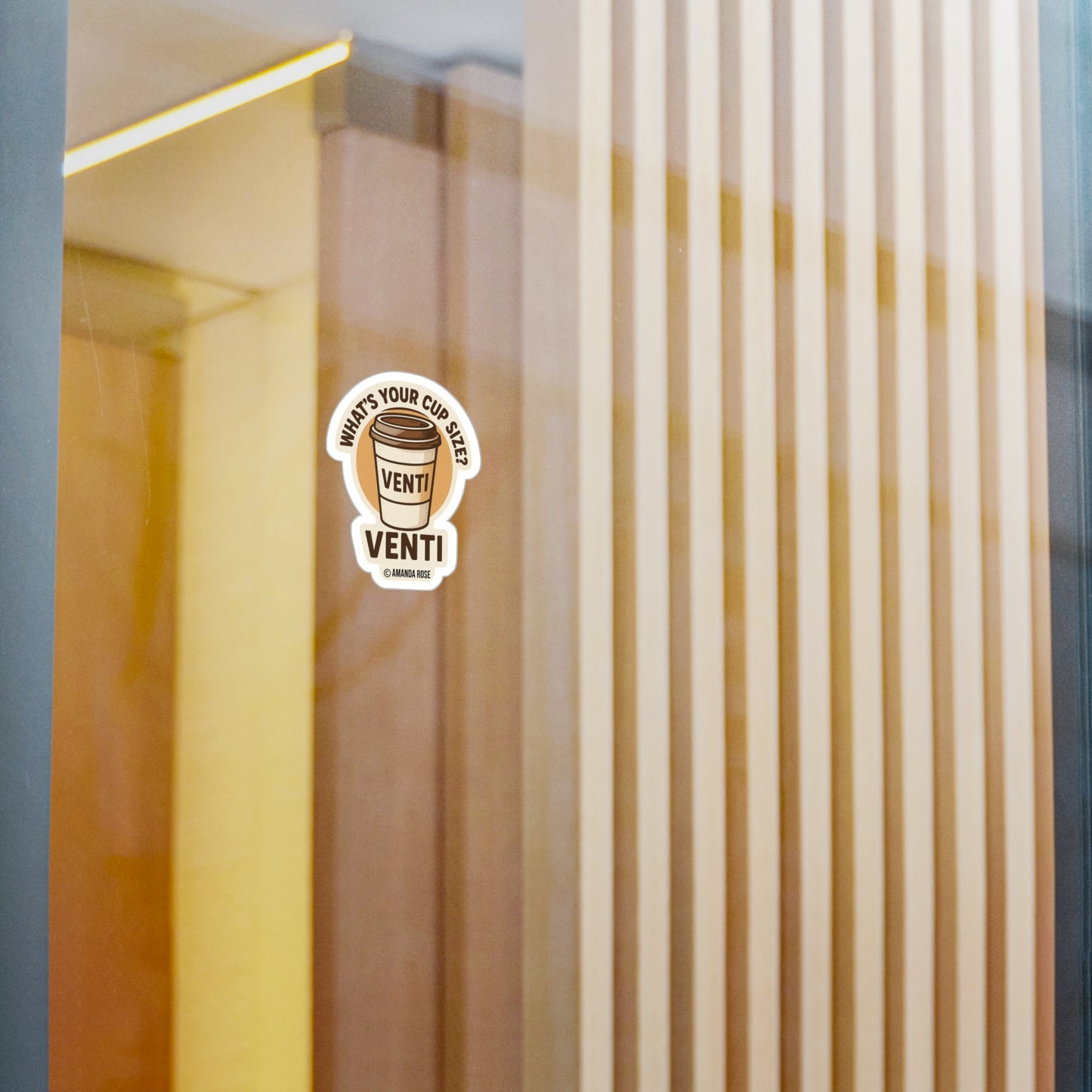 Venti Cup Size Sticker