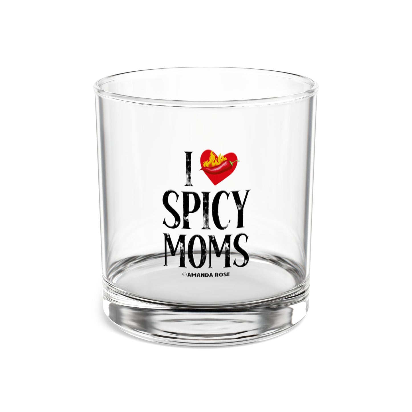 Spicy Moms Rocks Glass, 10oz