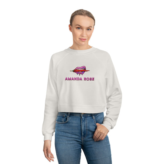 Amanda Rose Women's Cropped Fleece Pullover