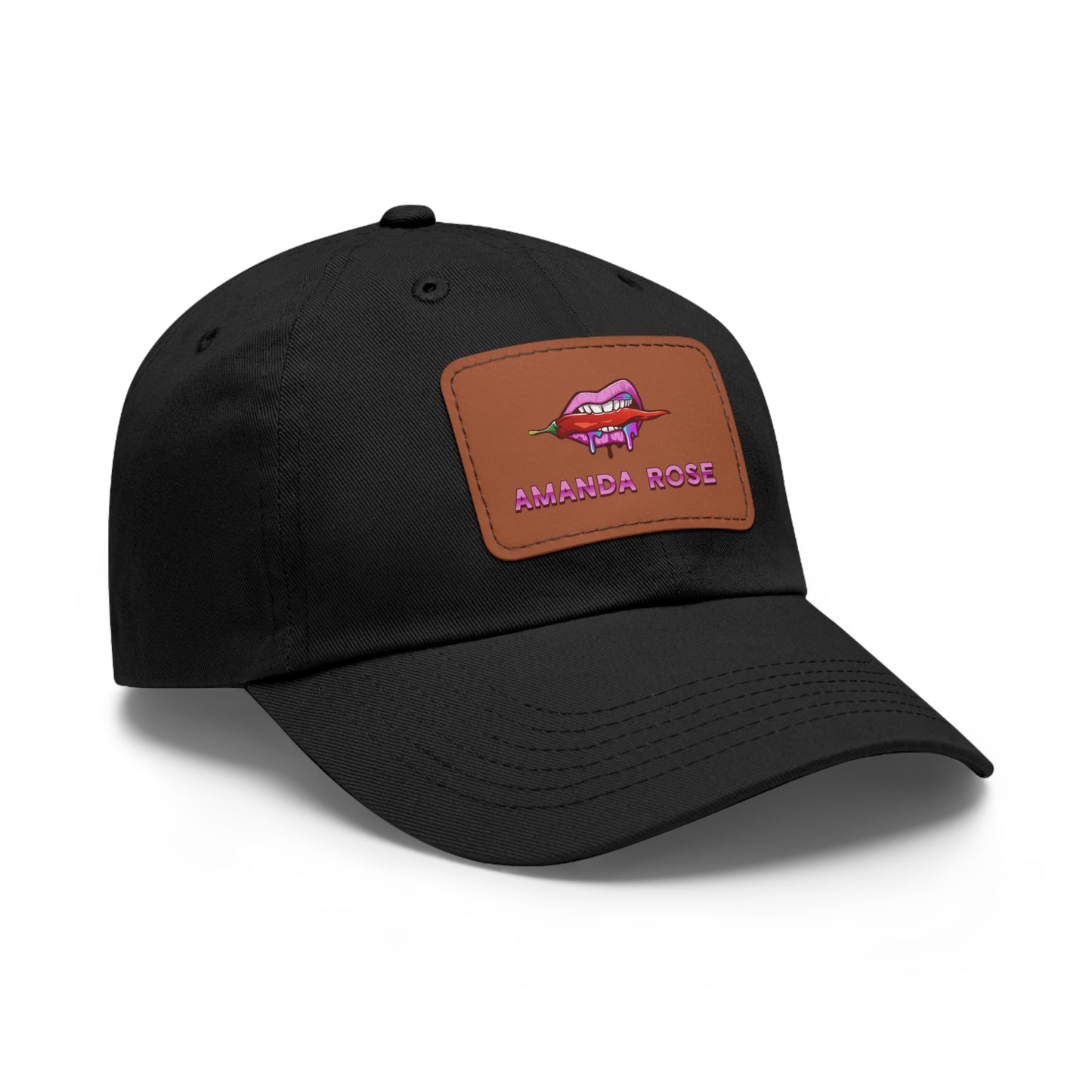 Amanda Rose Dad Hat with Leather Patch