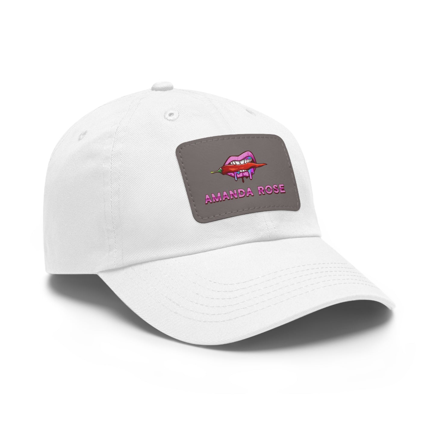 Amanda Rose Dad Hat with Leather Patch