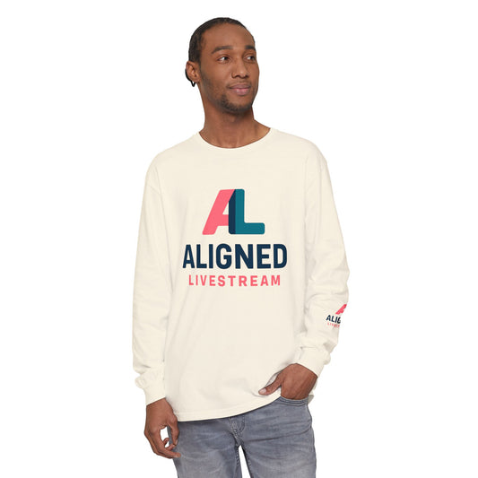 Aligned Livestream QR Unisex Long Sleeve T-Shirt
