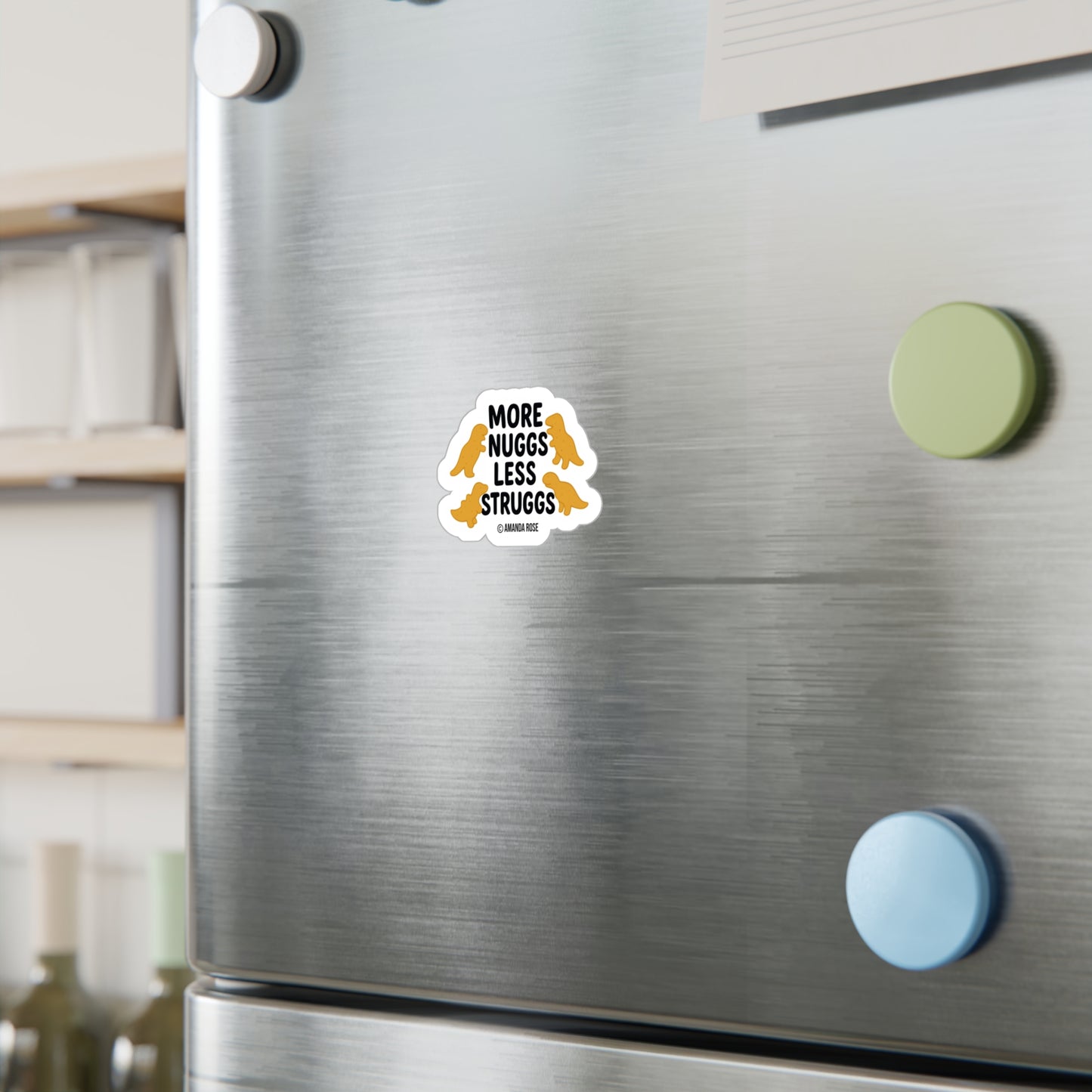 Nuggs Less Struggs Sticker