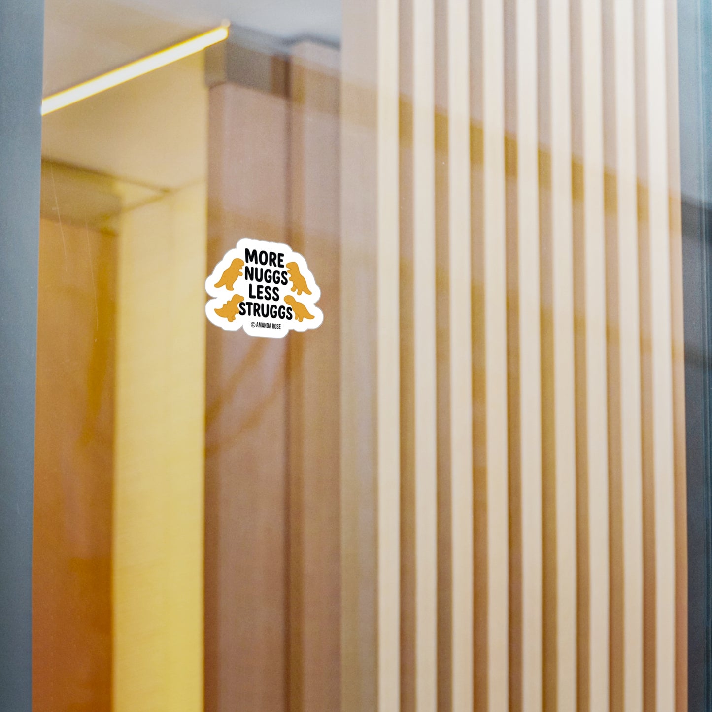 Nuggs Less Struggs Sticker