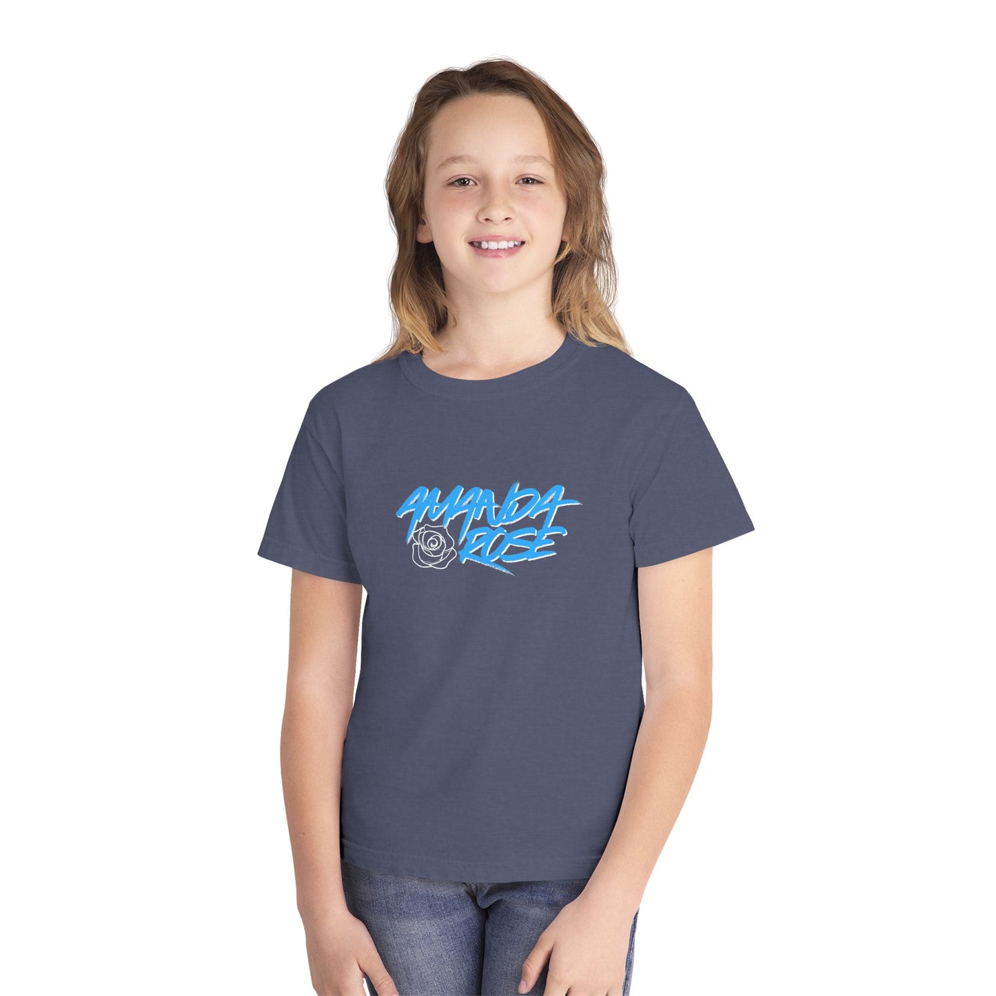 Amanda Rose Blue Youth Graphic Tee