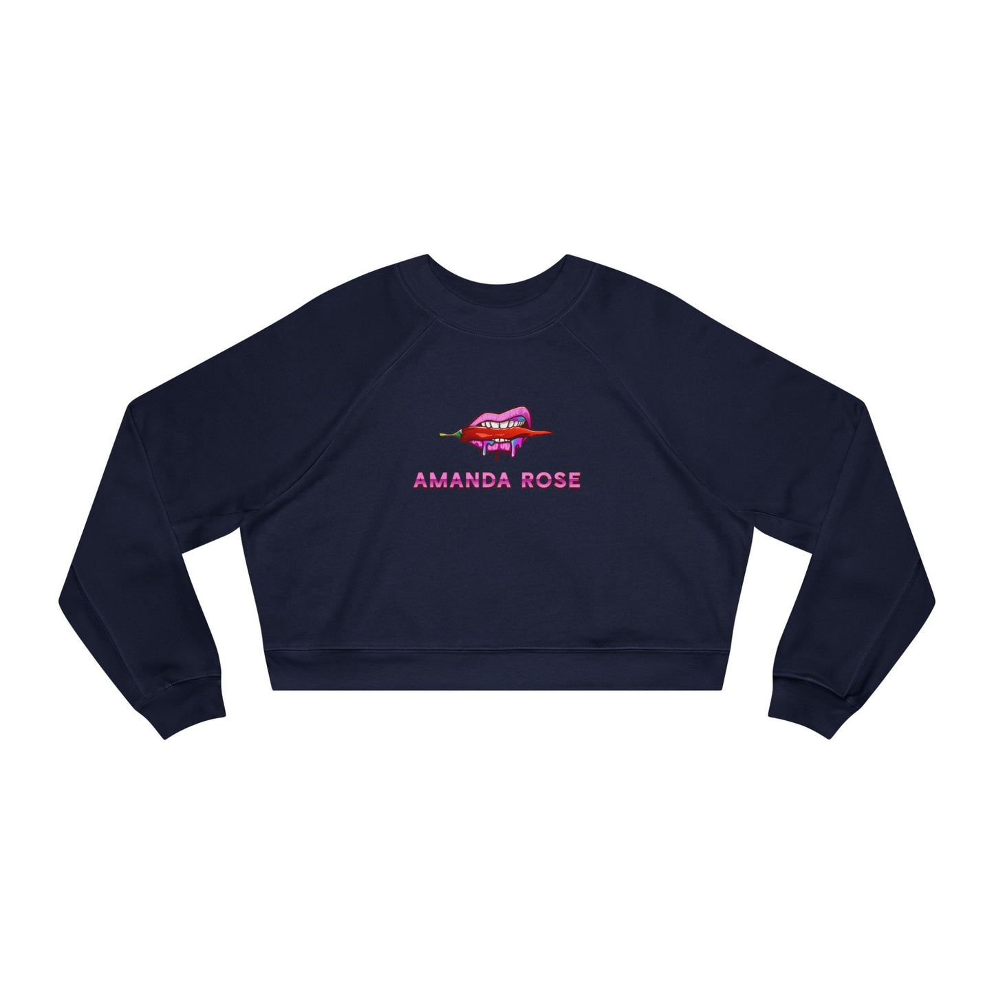 Amanda Rose Women's Cropped Fleece Pullover
