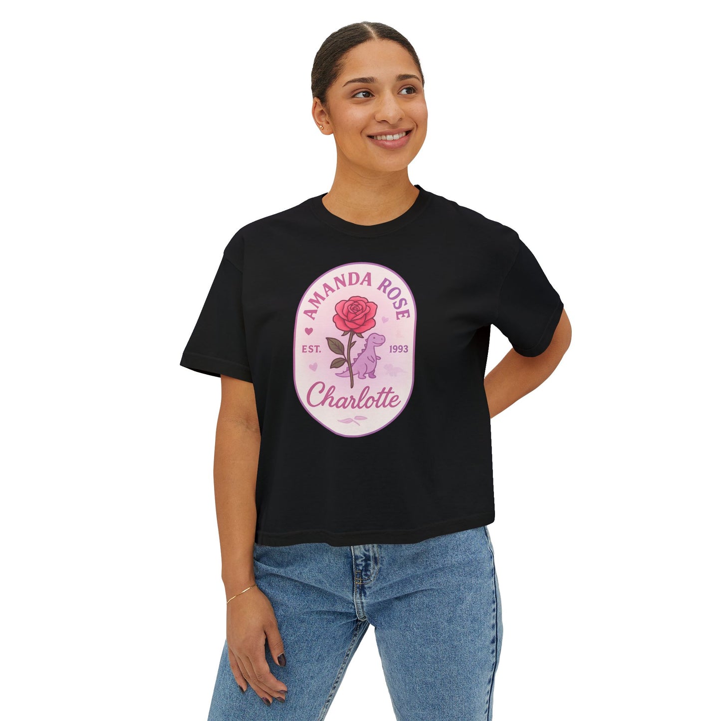 Amanda Rose Women's Boxy Crop Tee