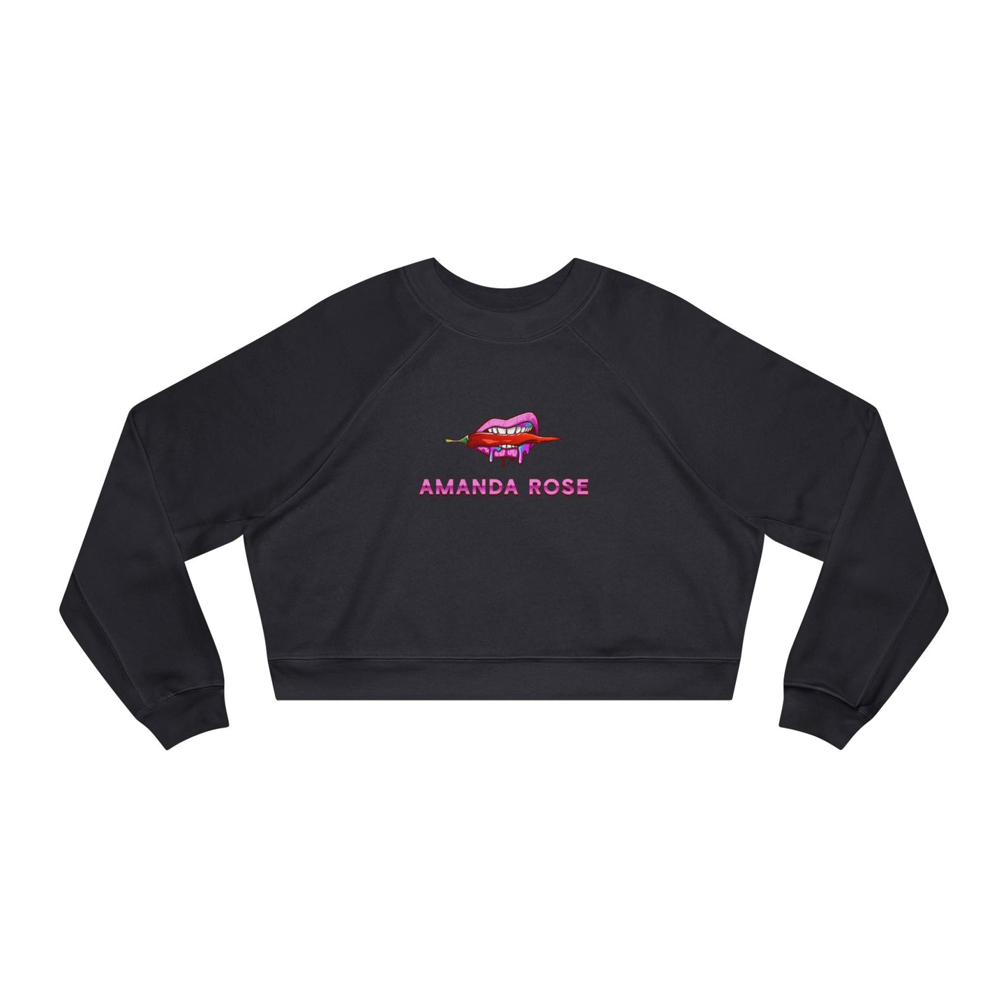 Amanda Rose Women's Cropped Fleece Pullover