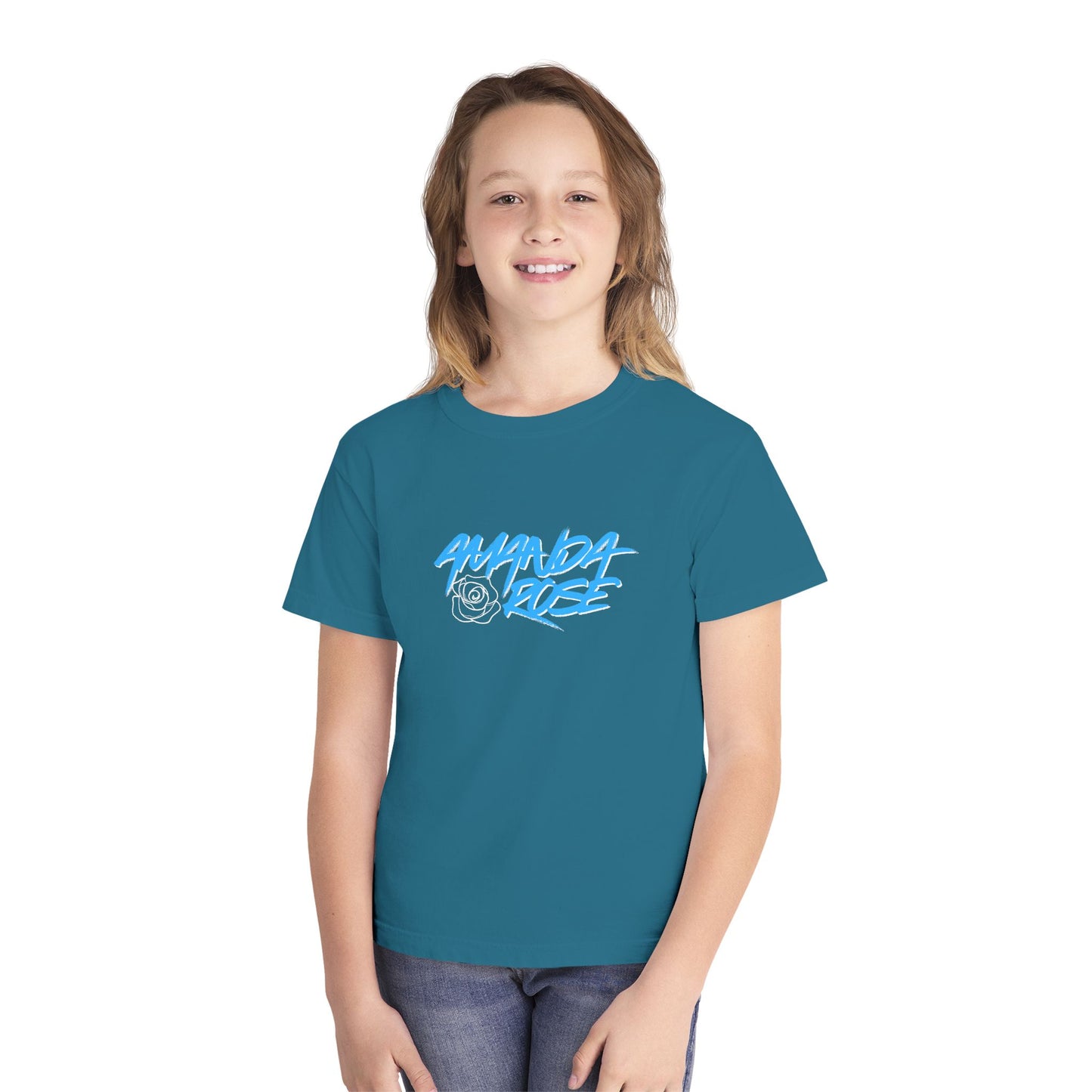 Amanda Rose Blue Youth Graphic Tee