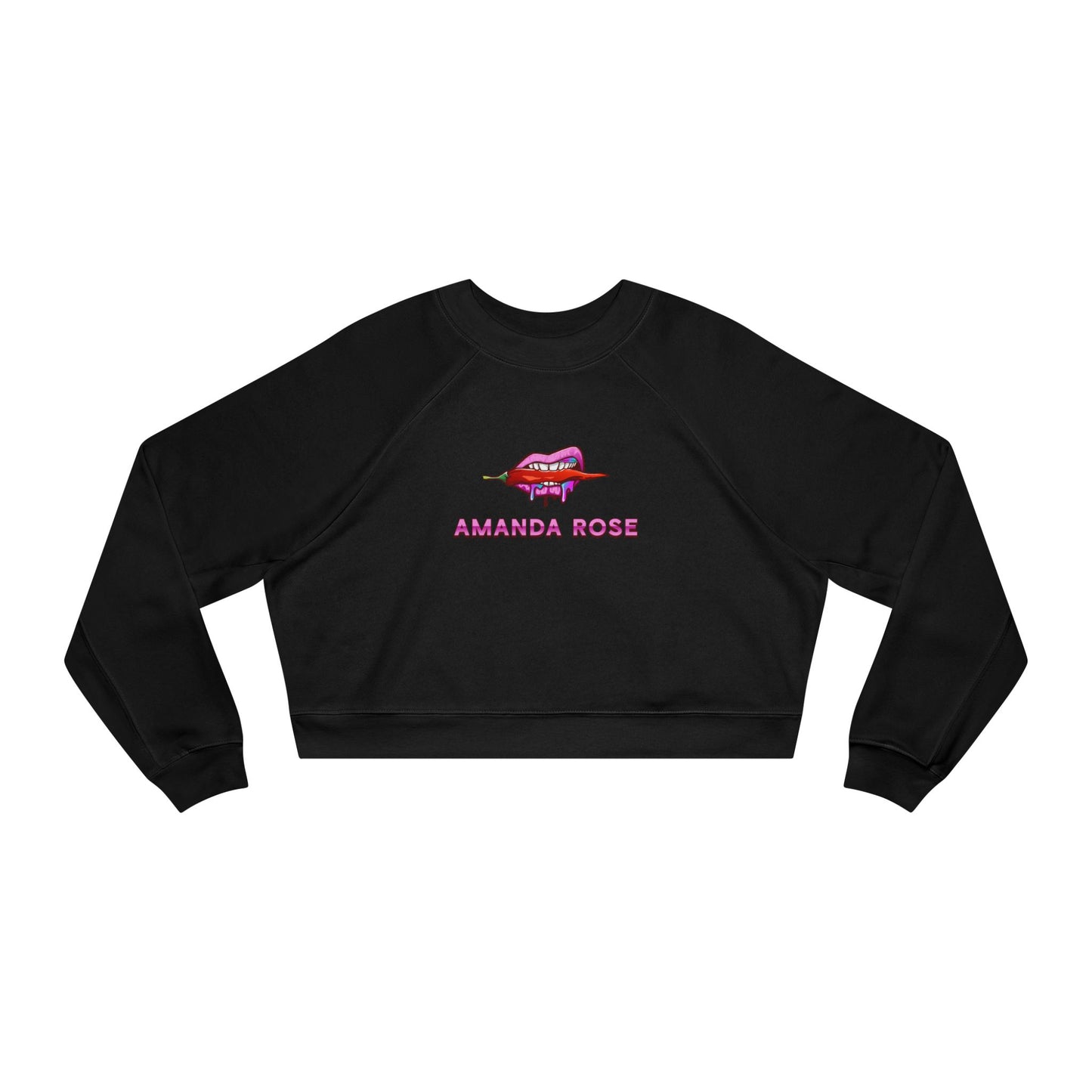 Amanda Rose Women's Cropped Fleece Pullover