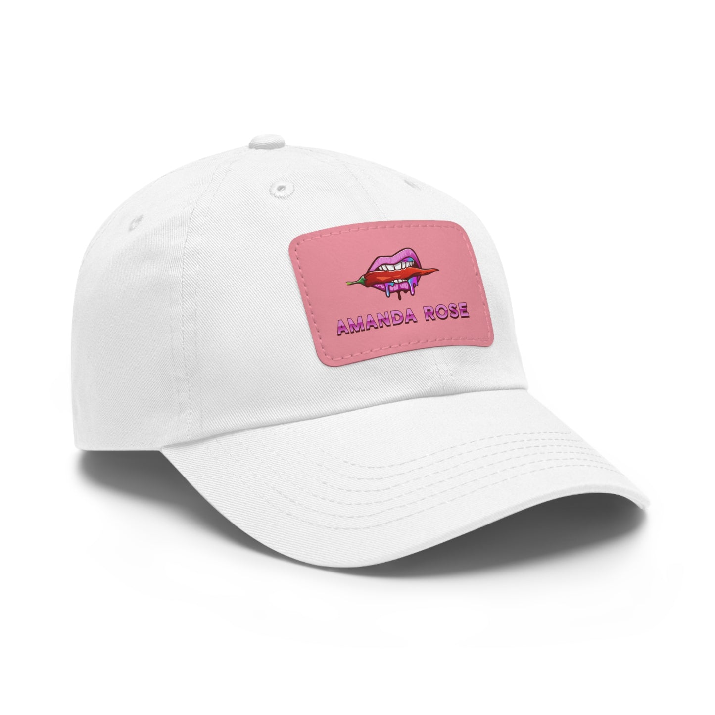 Amanda Rose Dad Hat with Leather Patch