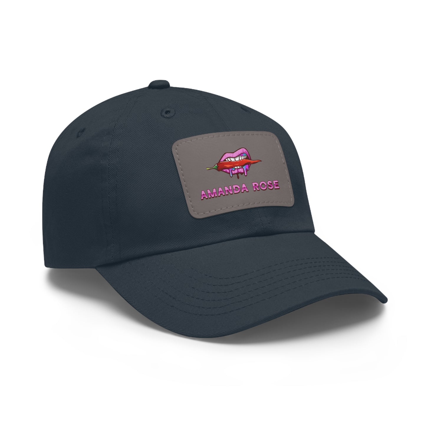Amanda Rose Dad Hat with Leather Patch