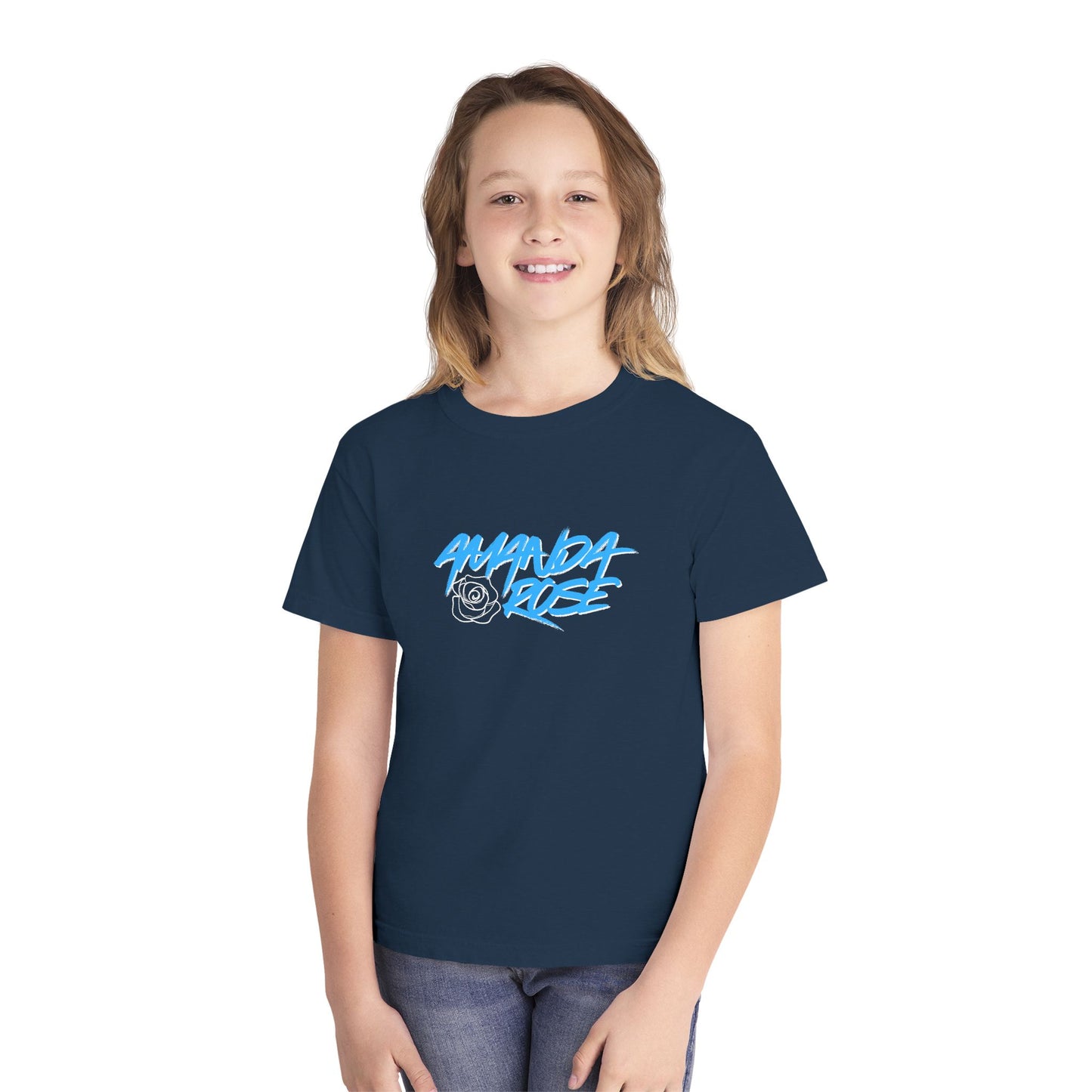Amanda Rose Blue Youth Graphic Tee