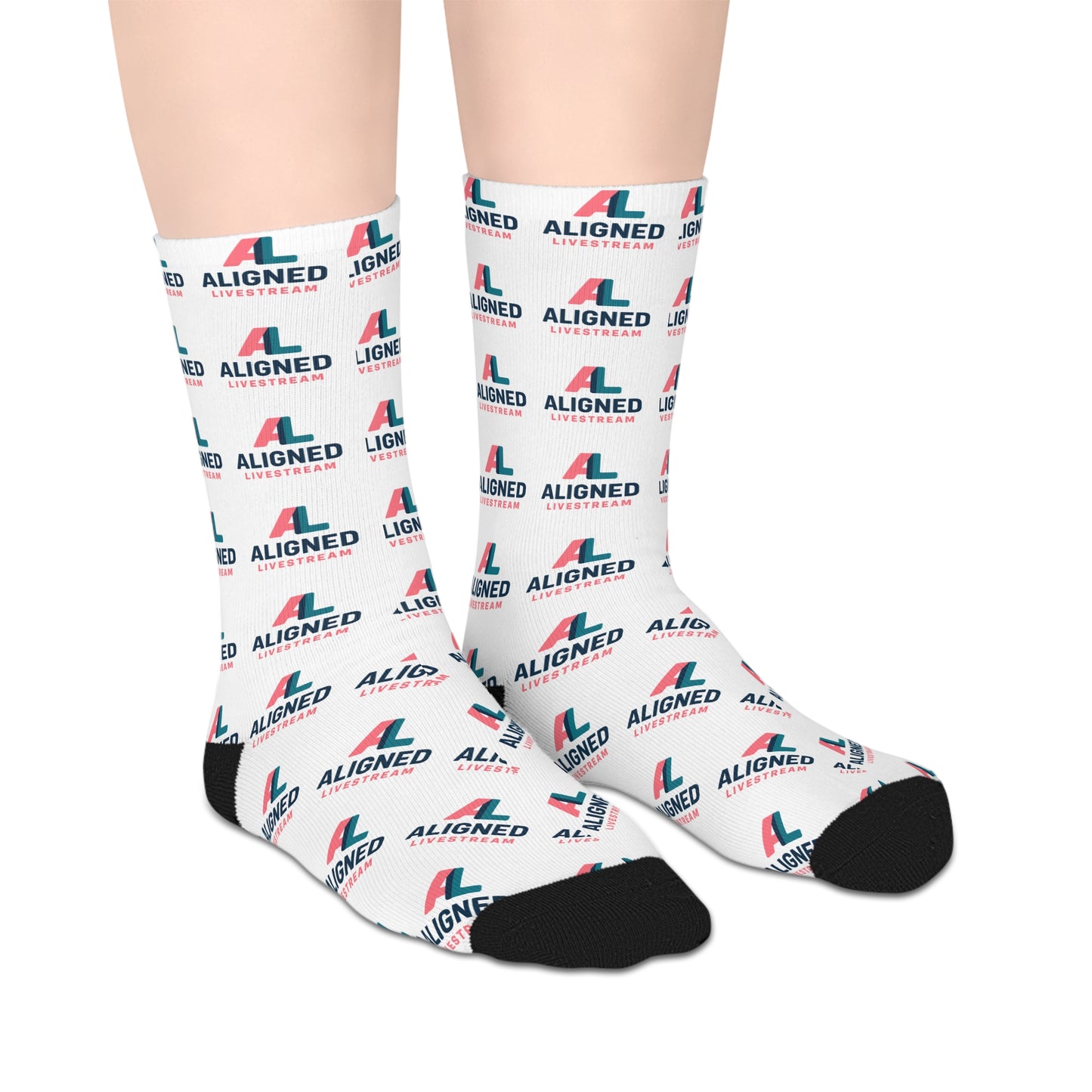 Aligned  Livestream Mid-Length Socks