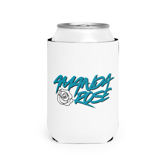 Amanda Rose Blue Can Cooler Sleeve
