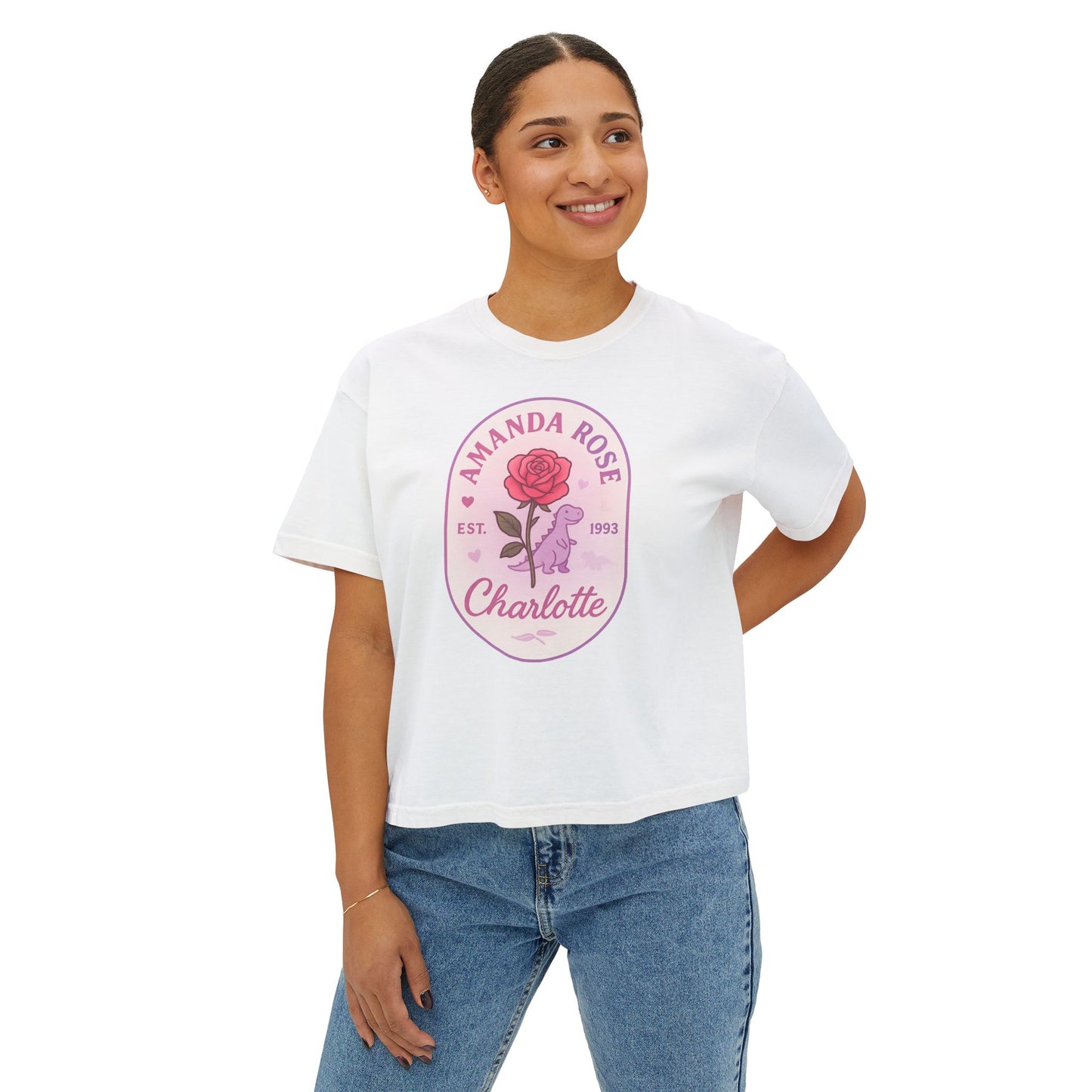 Amanda Rose Women's Boxy Crop Tee