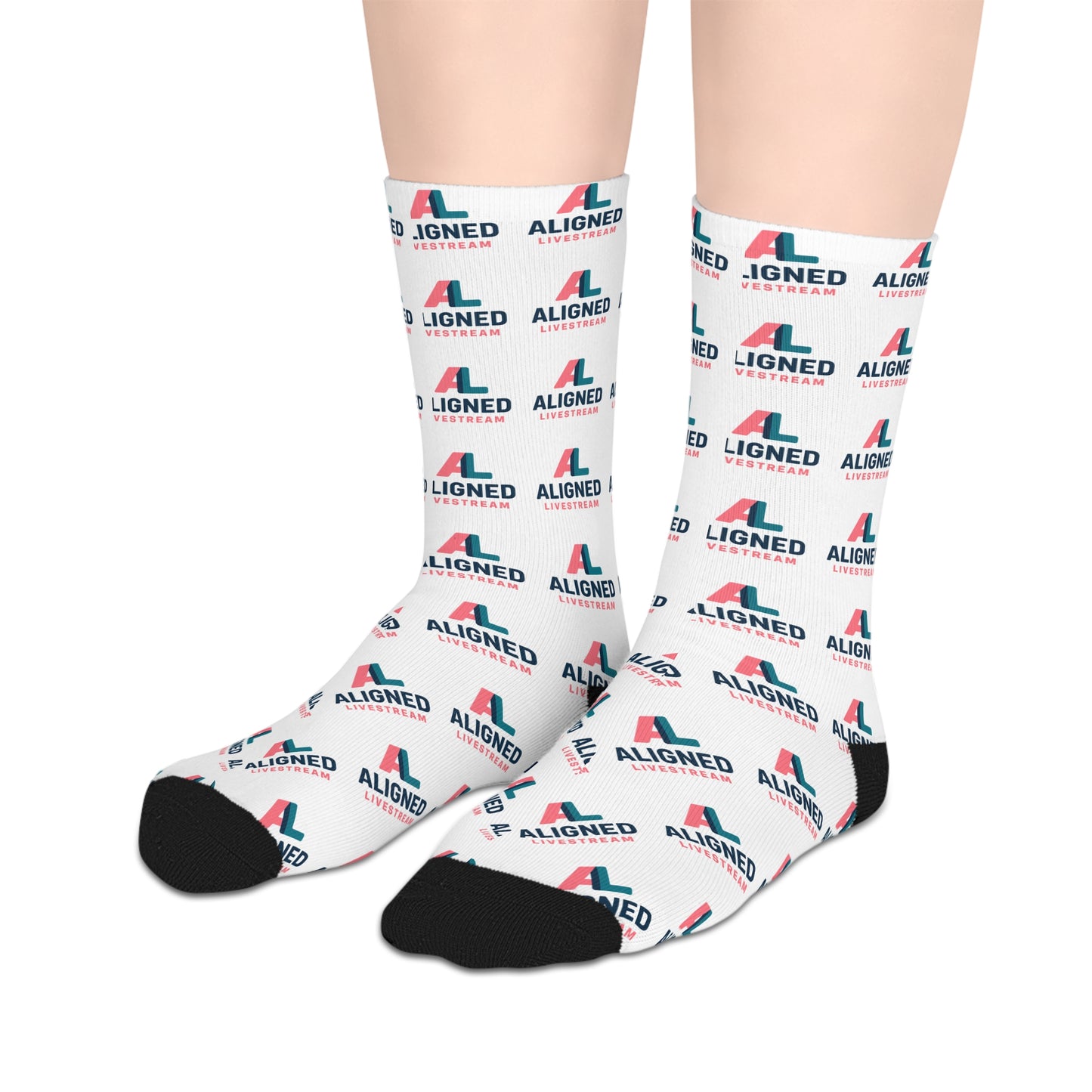 Aligned  Livestream Mid-Length Socks