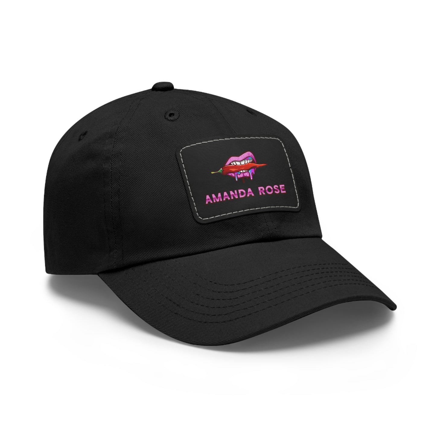 Amanda Rose Dad Hat with Leather Patch