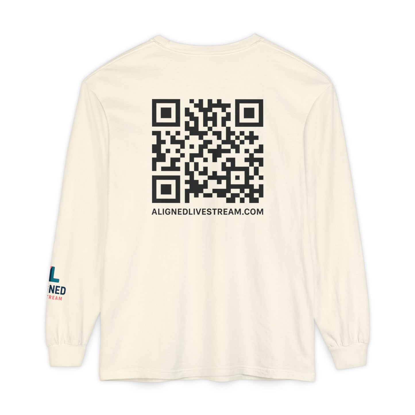 Aligned Livestream QR Unisex Long Sleeve T-Shirt