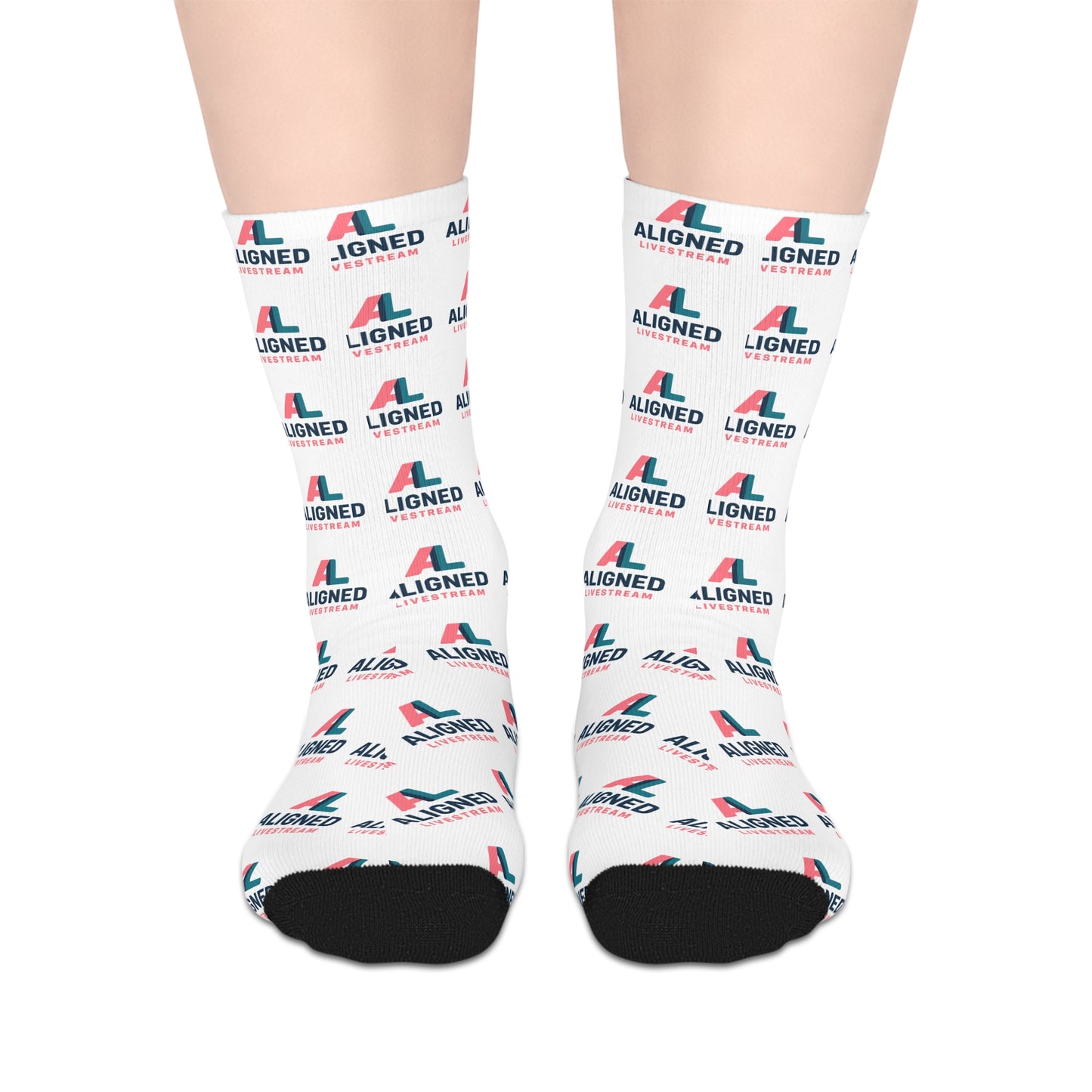 Aligned  Livestream Mid-Length Socks
