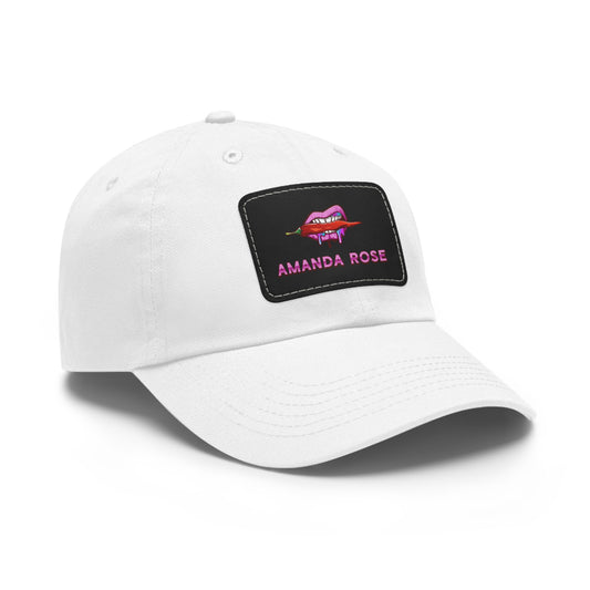 Amanda Rose Dad Hat with Leather Patch