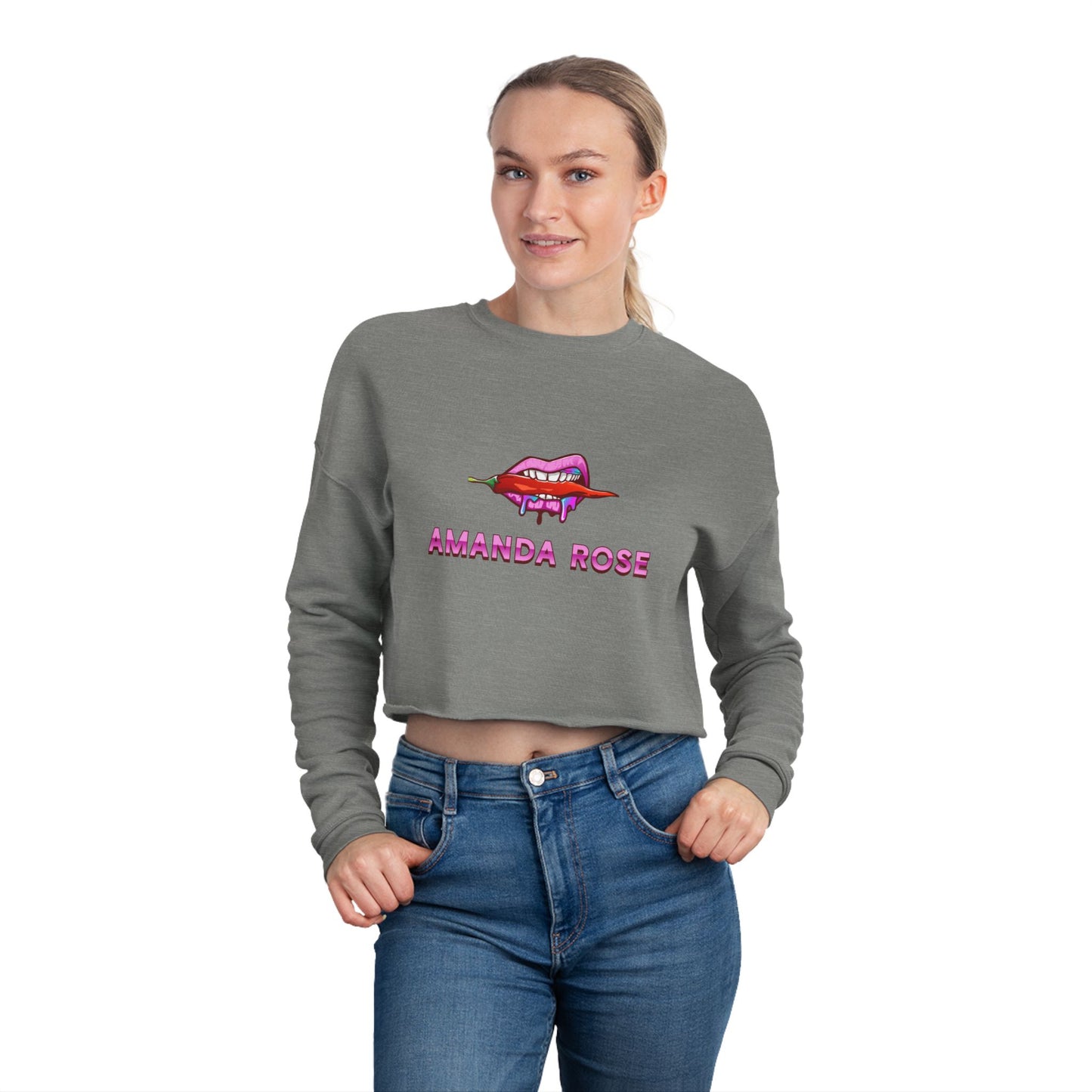 Amanda Rose Women's Cropped Sweatshirt
