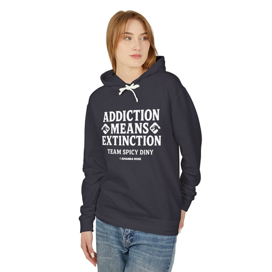 Addiction Means Extinction QR Graphic Hoodie