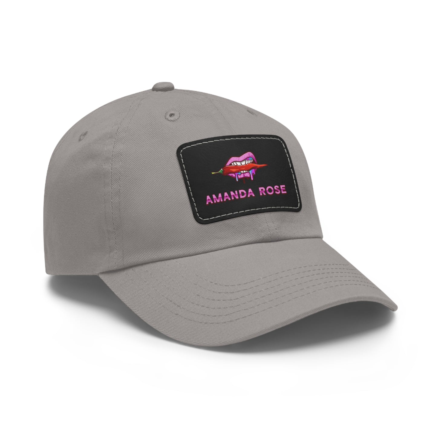 Amanda Rose Dad Hat with Leather Patch